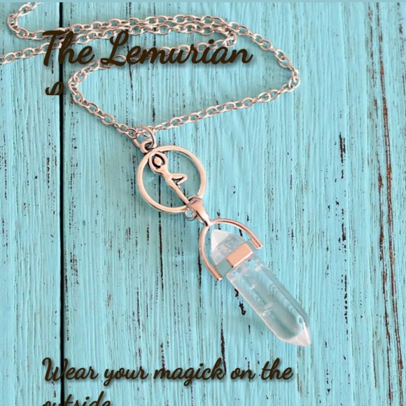 Natural Clear Quartz Chakra Boho Gypsy Necklace - Picture 2 of 6